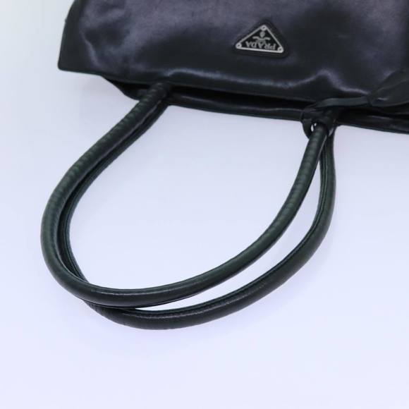 PRADA Tote Bag Leather Black Auth bs13666 - Picture 7 of 16